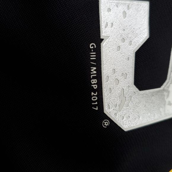 G-III Carl Banks Pittsburgh Pirates Tricot Full-Zip Track Jacket Black Gold Sz S - Picture 5 of 16